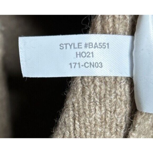 J Crew Cocoon Sweater Cardigan Tan Brown Single Button Size Medium - Picture 4 of 8